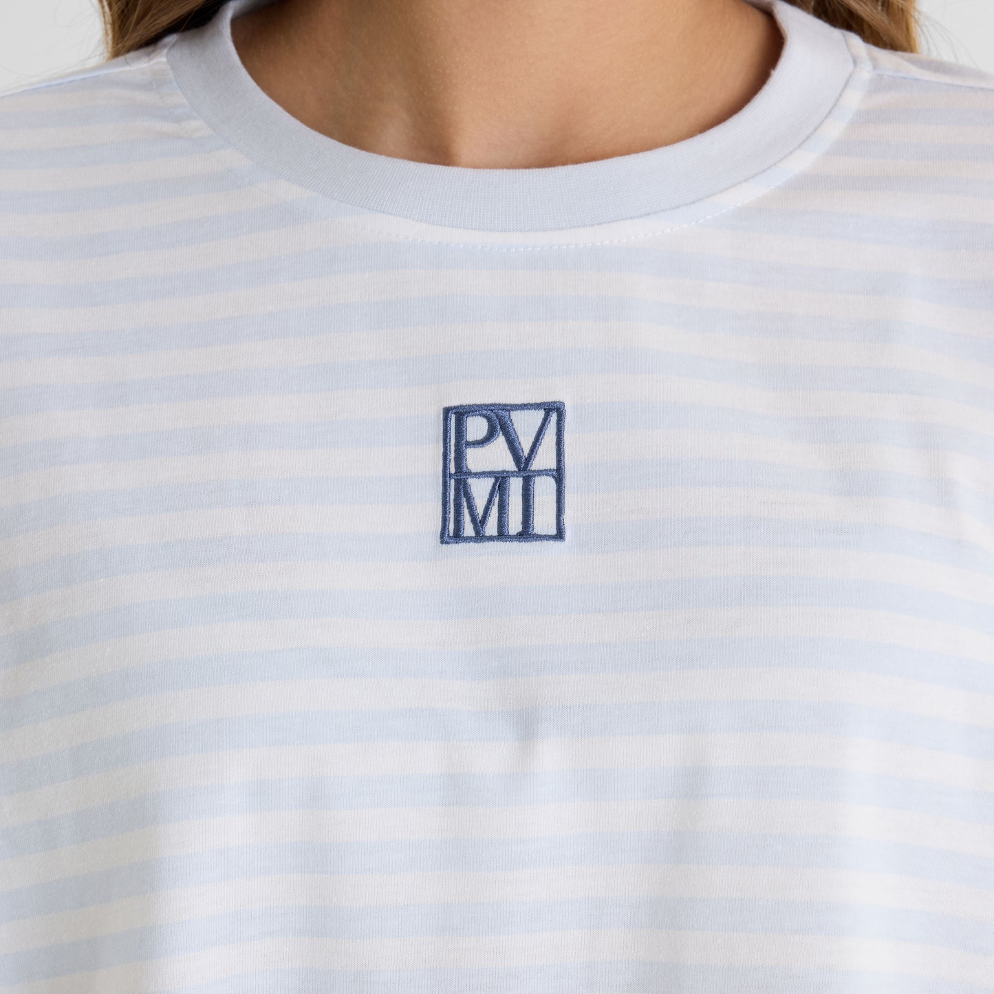 Light Blue Long Sleeve Stripe Top