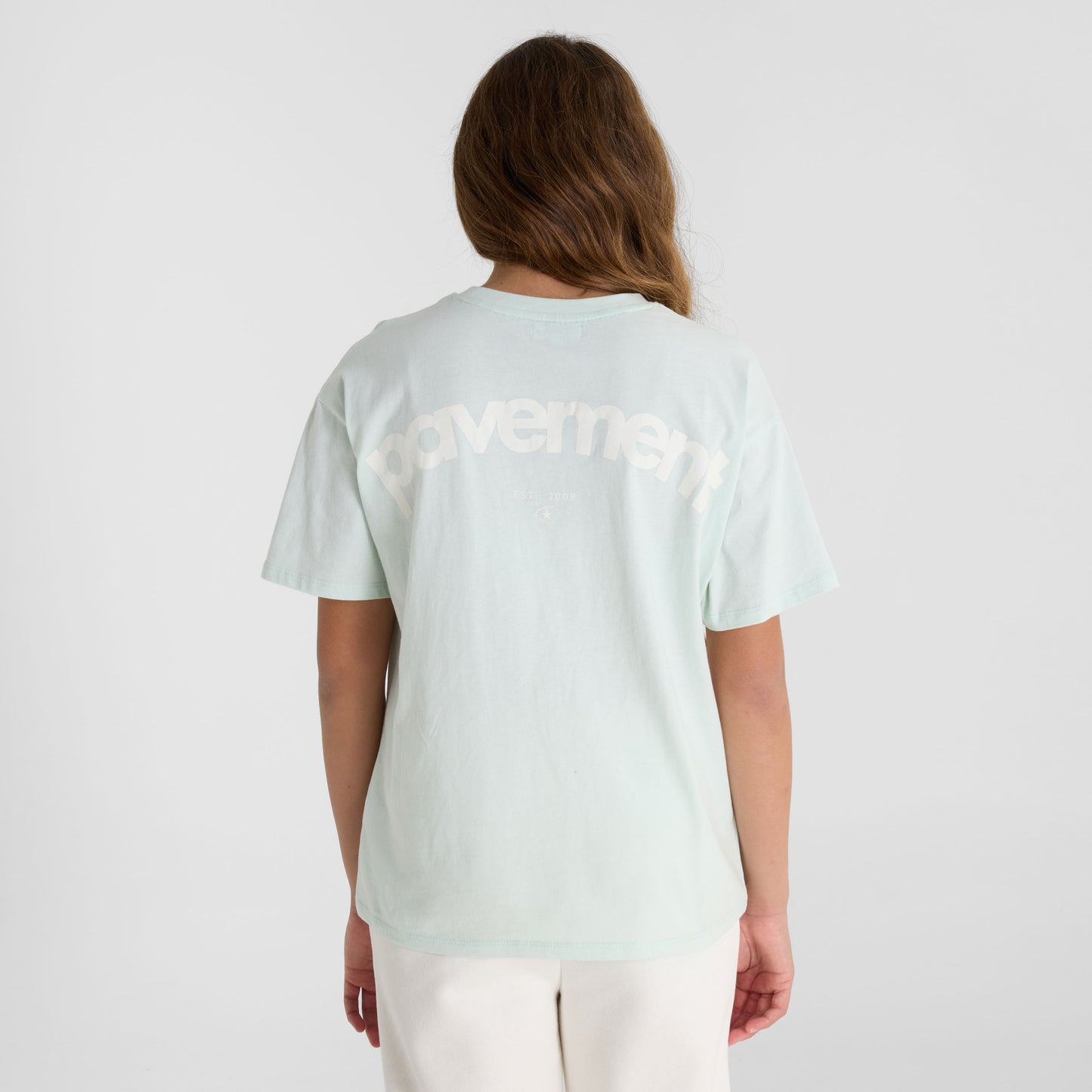 Light Green Back Print Tee