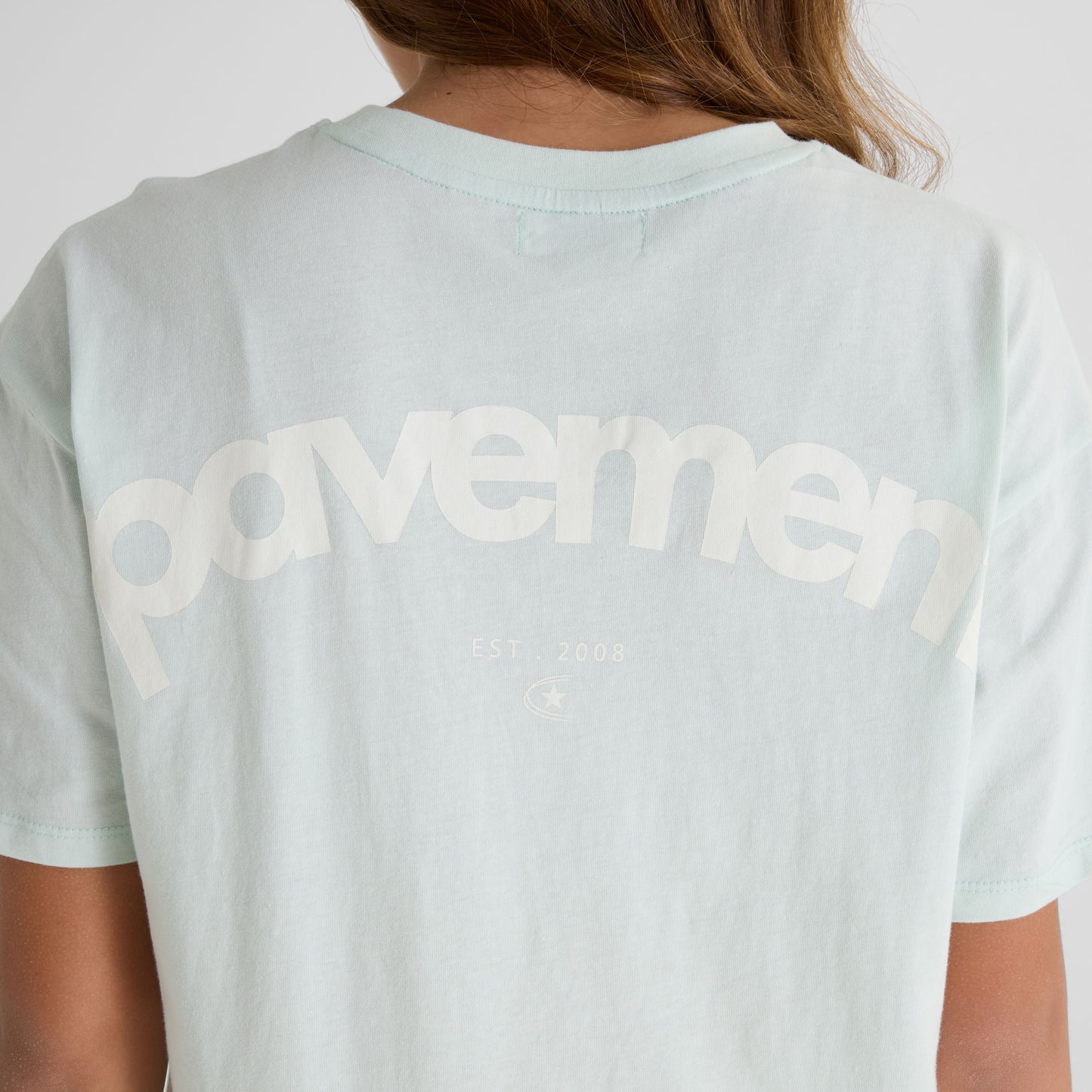 Light Green Back Print Tee